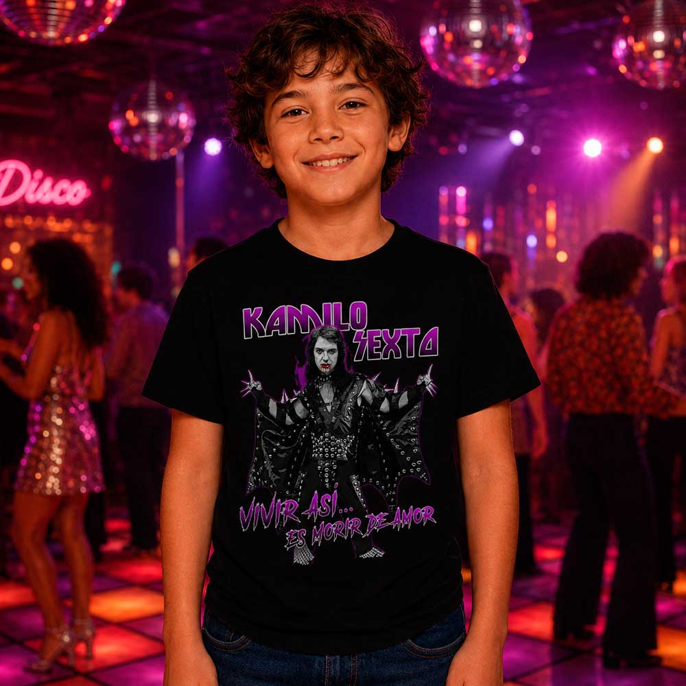 Camiseta «Kamilo Sexto» – Parodia musical de humor para Hombre, Mujer y Niño