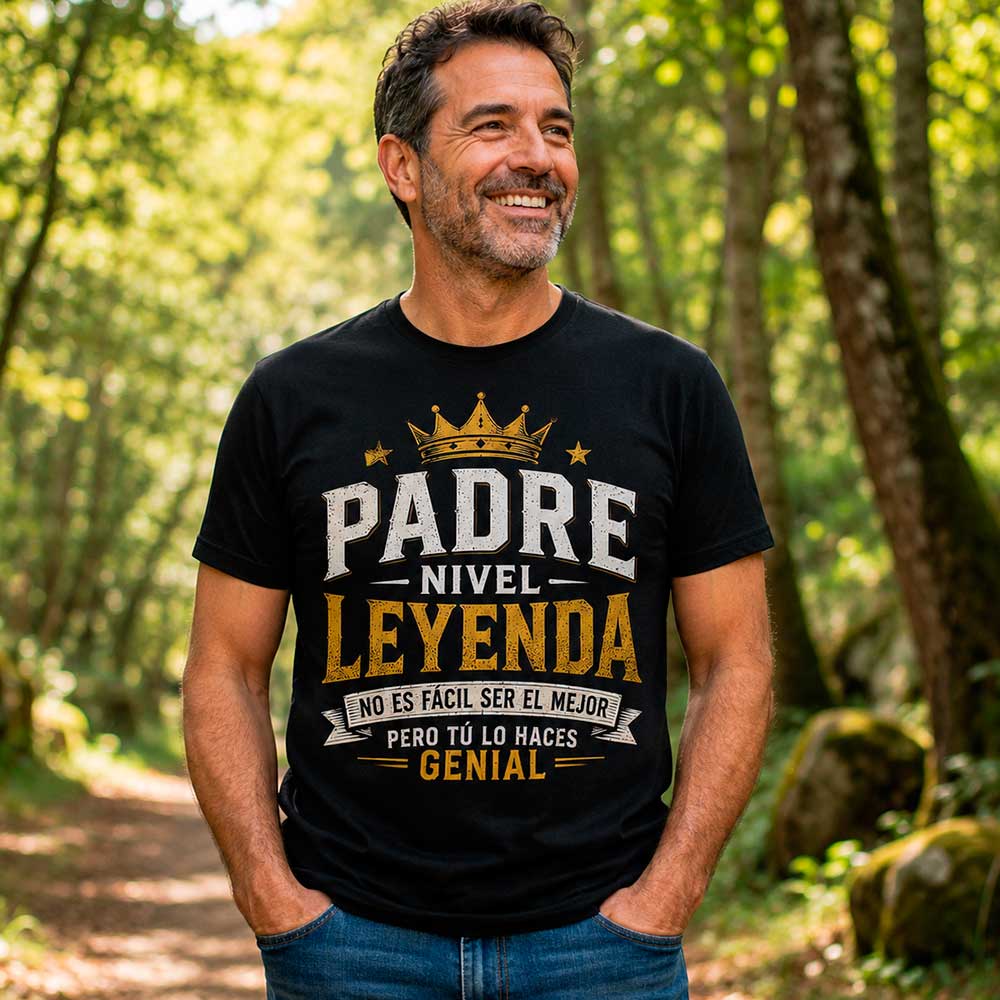 Camiseta dia del padre «Padre Nivel Leyenda»