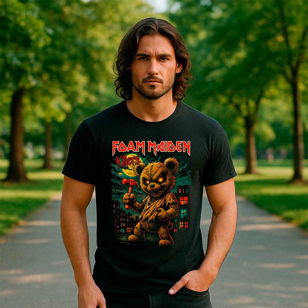 Camiseta de Rock «Foam Maiden» hombre, mujer y niño