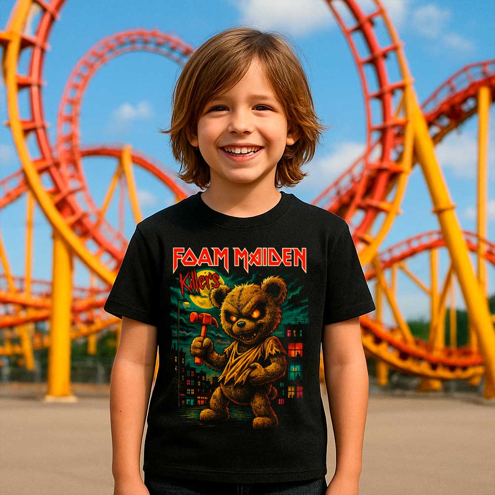 Camiseta de Rock «Foam Maiden» hombre, mujer y niño