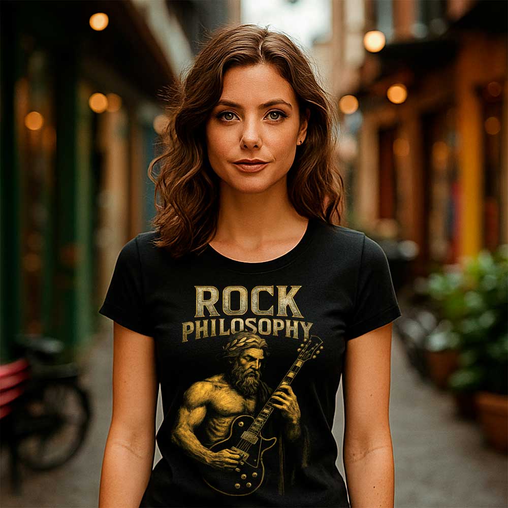 Camiseta de Rock «Rock Philosophy» hombre, mujer y niño