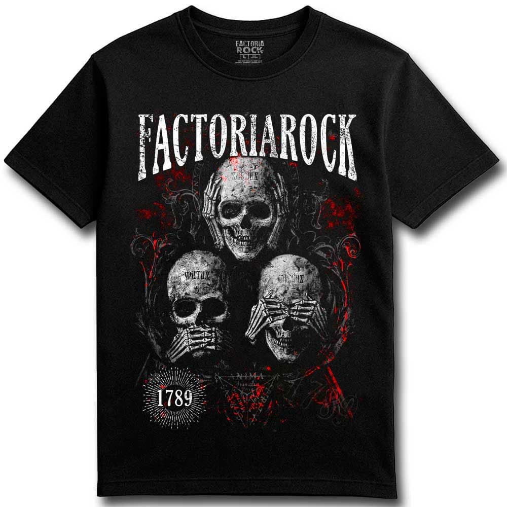 Camiseta de calaveras «THREE SKULLS» hombre, mujer y niño