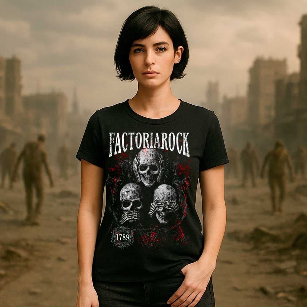 Camiseta de calaveras «THREE SKULLS» hombre, mujer y niño