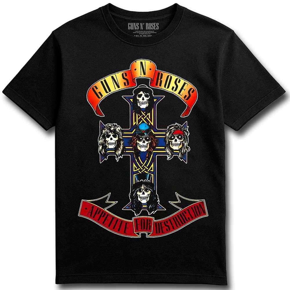 Camiseta de GUNS N’ ROSES – Logo Cruz (Unisex)