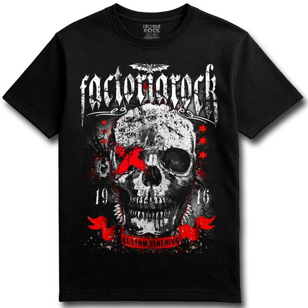 Camiseta de rock «CUSTOM CLOTHING» hombre, mujer y niño
