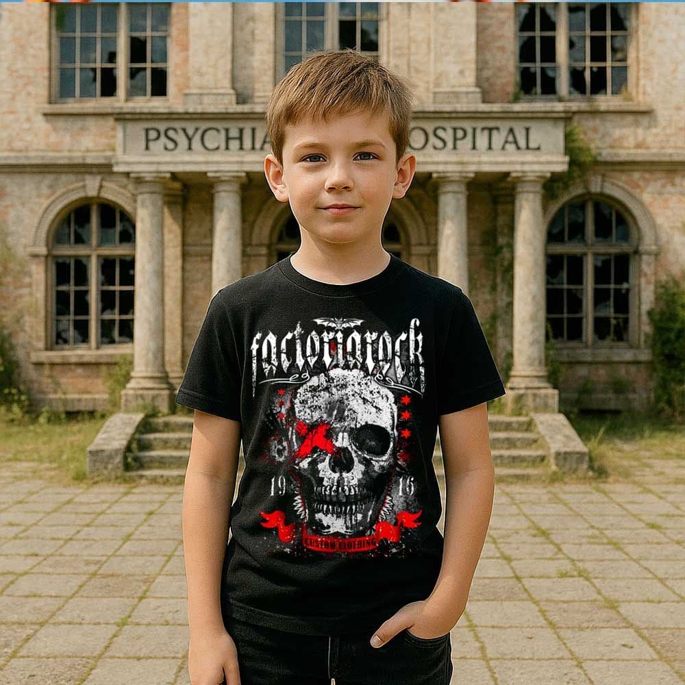 Camiseta de rock «CUSTOM CLOTHING» hombre, mujer y niño