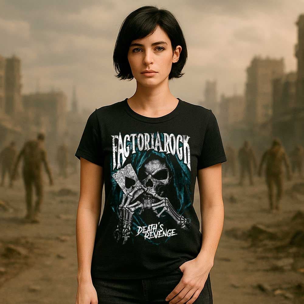 Camiseta de rock «DEATH’S REVENGE» hombre, mujer y niño