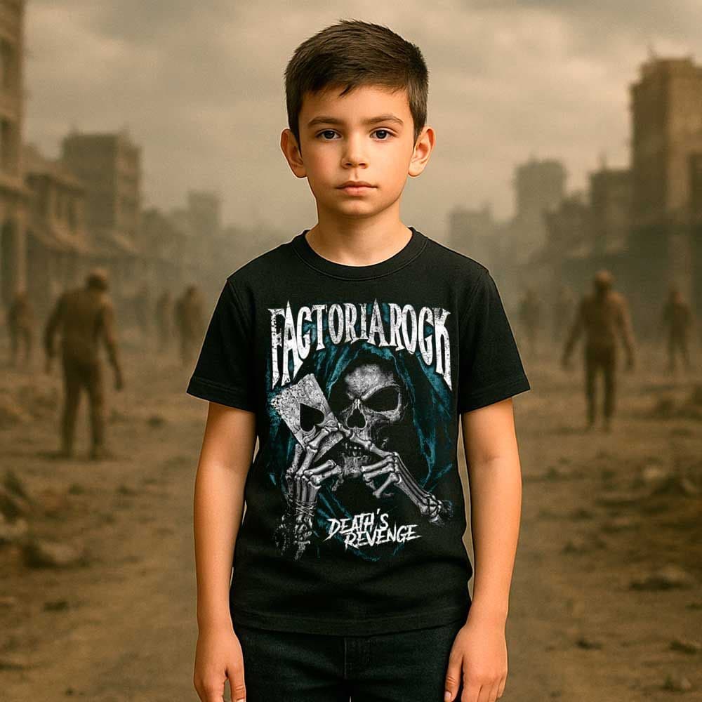 Camiseta de rock «DEATH’S REVENGE» hombre, mujer y niño