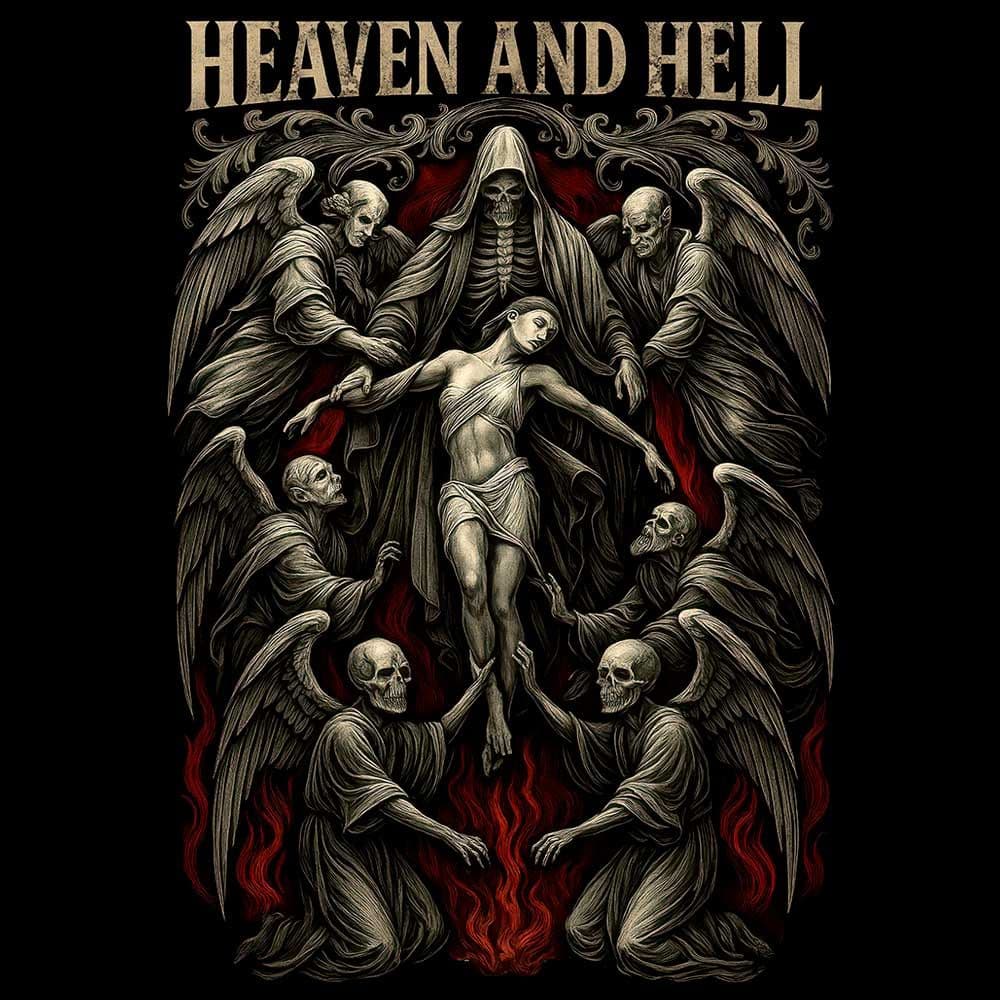 Camiseta de Rock «Heaven And Hell» hombre, mujer y niño