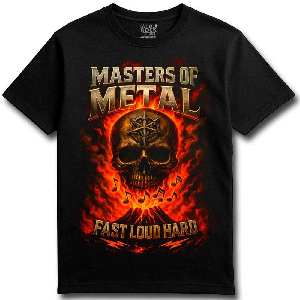 Camiseta de Rock «Masters of Metal» hombre, mujer y niño