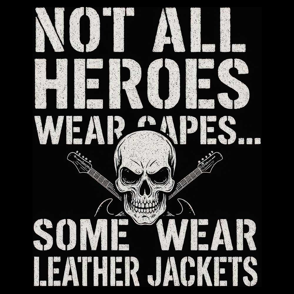 Camiseta de Rock «Not all Heroes» hombre, mujer y niño