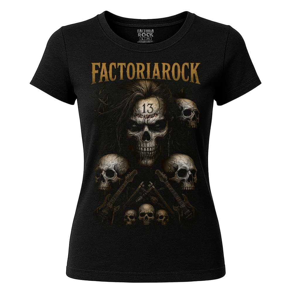 Camiseta de Rock «Skull Rebellion» hombre, mujer y niño