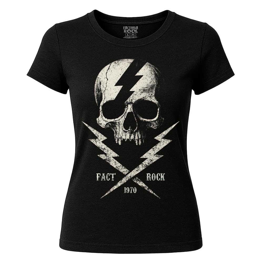 Camiseta de Rock «Skull Thunder» hombre, mujer y niño
