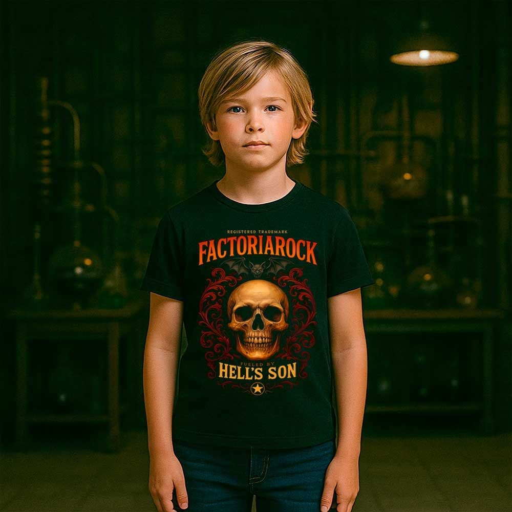 Camiseta para moteros «Hell’s Son» hombre, mujer y niño