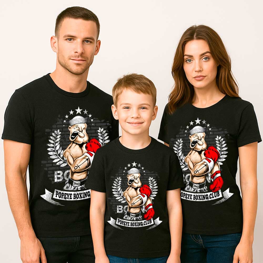 Camiseta de «Popeye Boxeador» hombre, mujer y niño