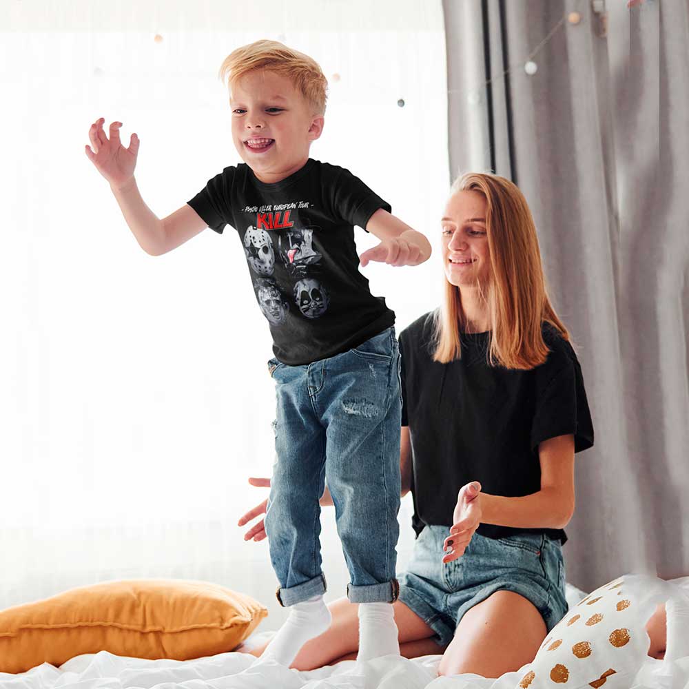 Camiseta «Psycho Killer – KILL» hombre, mujer y niño