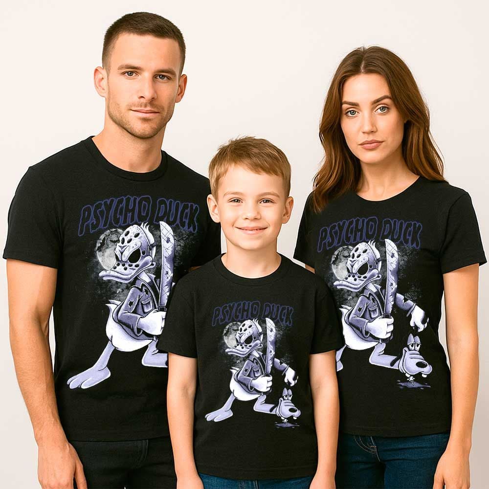 Camiseta «PSYCHODUCK» hombre, mujer y niño