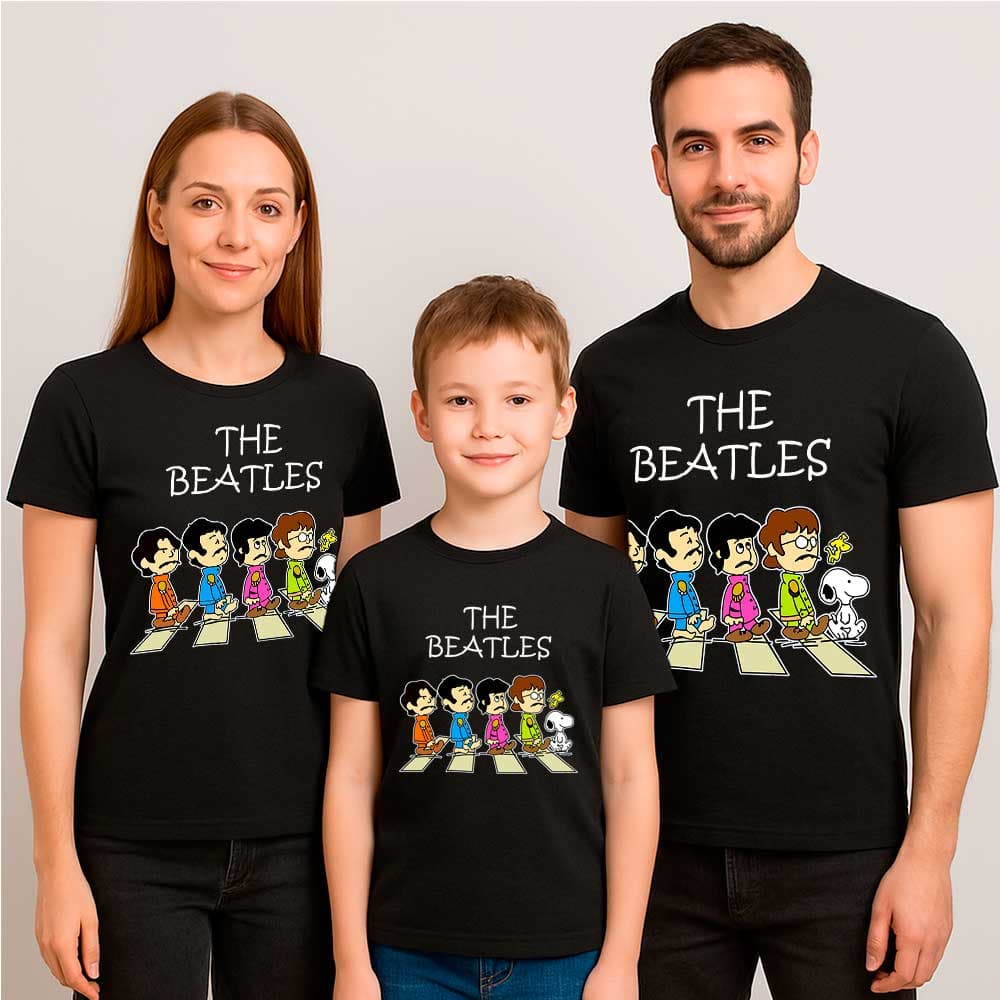 Camiseta «The Beatles – Snoopy» hombre, mujer y niño