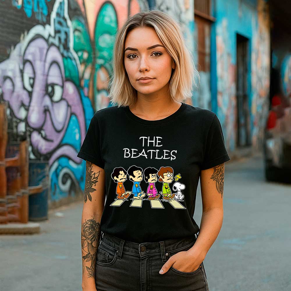 Camiseta «The Beatles – Snoopy» hombre, mujer y niño