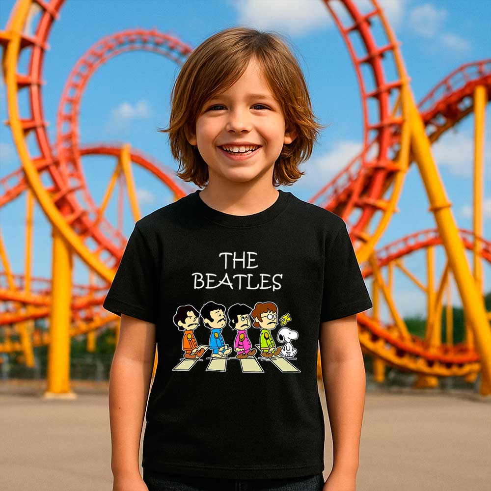 Camiseta «The Beatles – Snoopy» hombre, mujer y niño